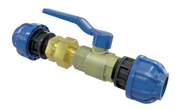 3 Piece Connection With Ball Valve