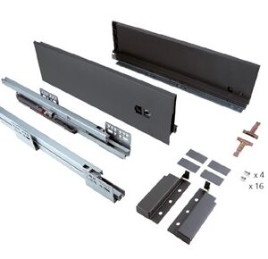 Bluemotion Soft Close Adjustable Slim Metal Wall Drawer