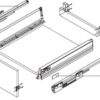 CW Soft Close Adjustable Metal Wall Drawer - Image 2